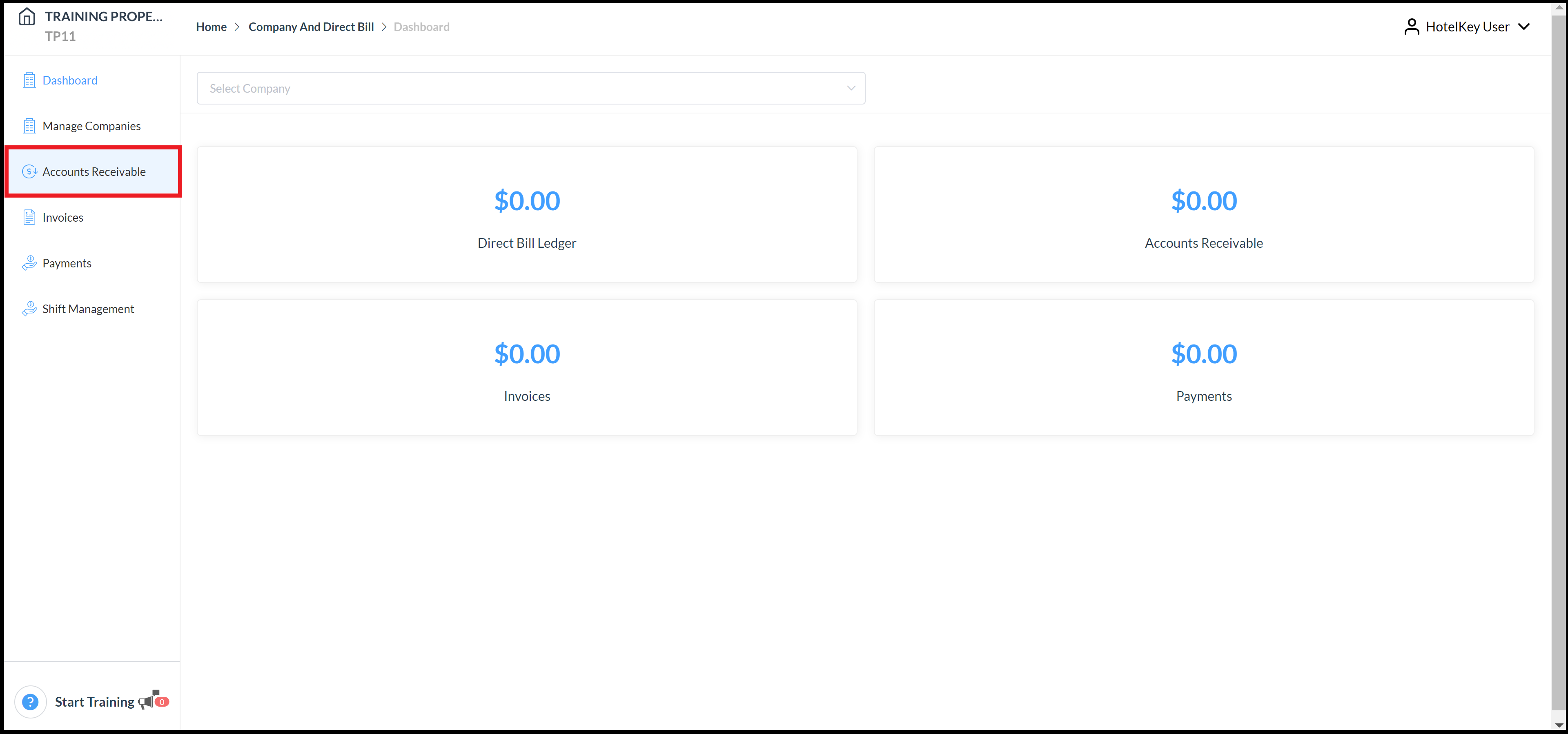 Direct Bill Dashboard Panel