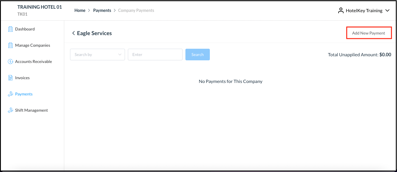 Company Payments Panel