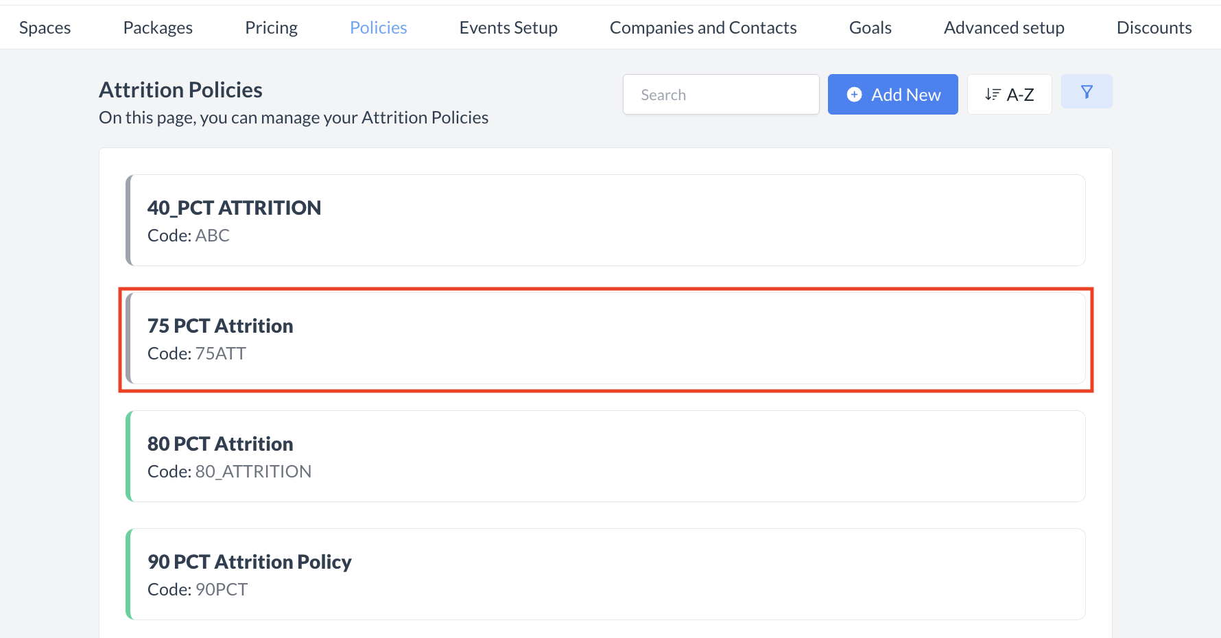 Attrition Policy_Select Inactive Policy.png