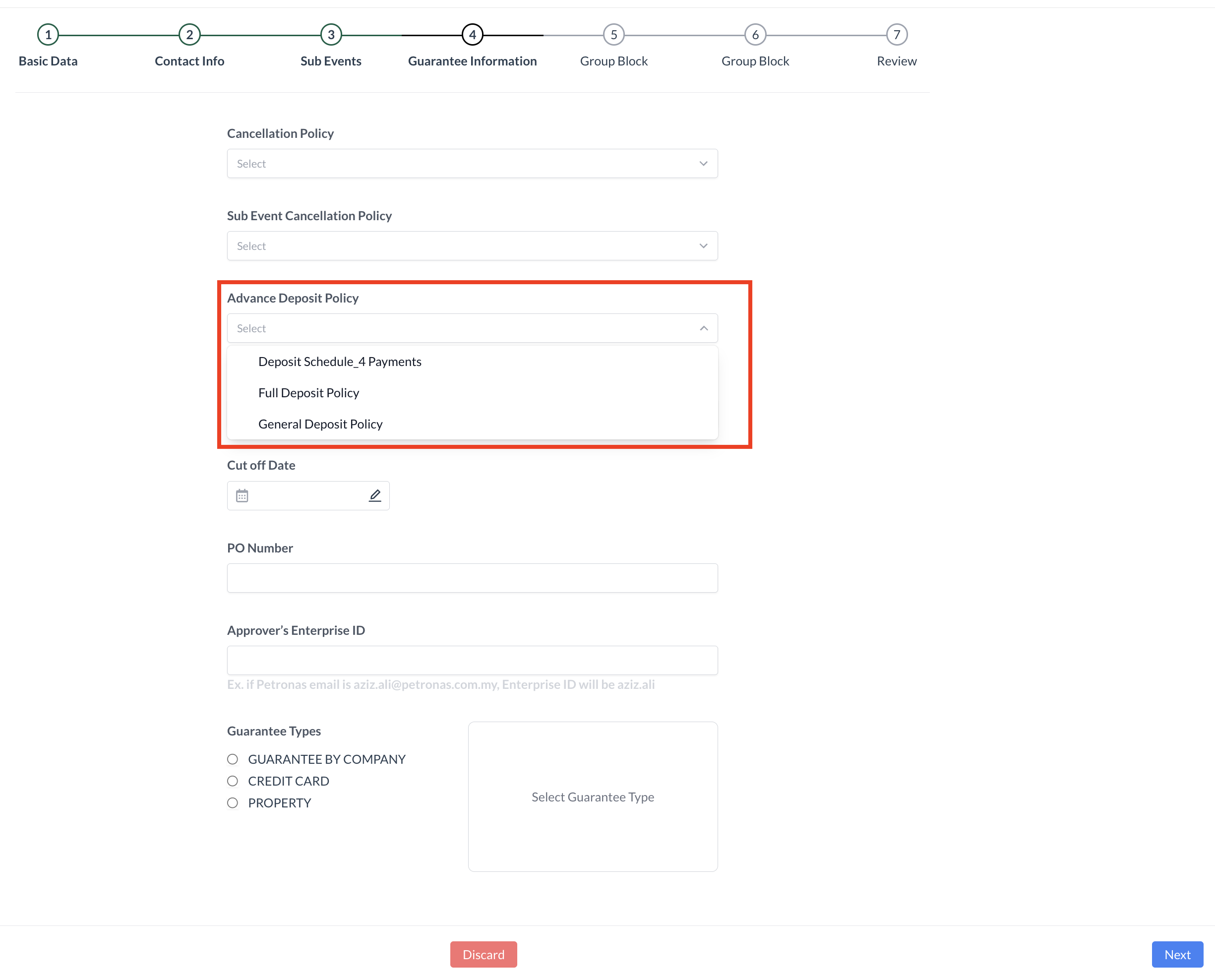 Advance Deposity_Event Creation Flow.png