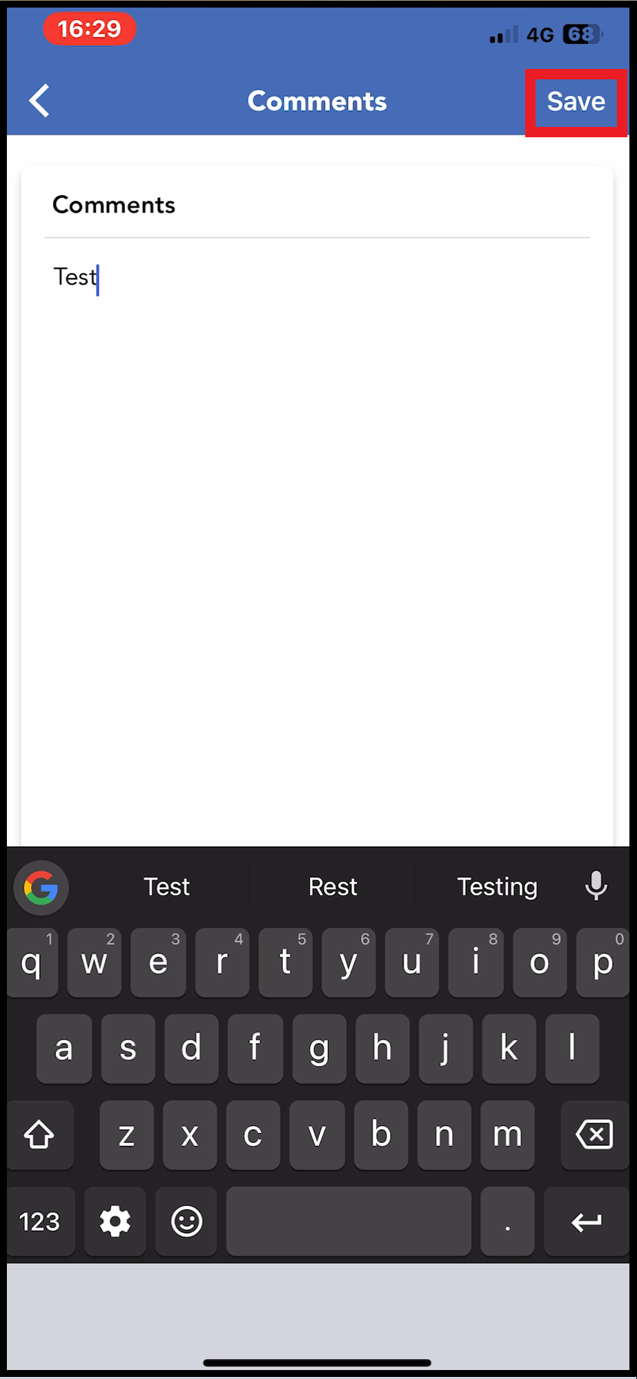 Save Link Activated
