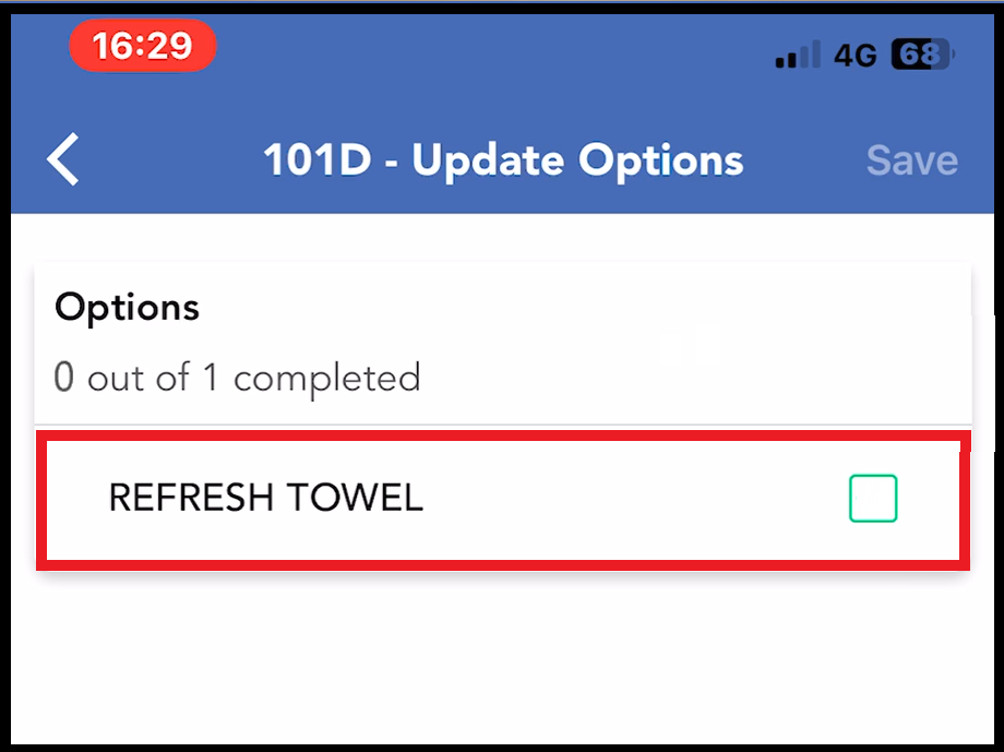 Available Optional Services List