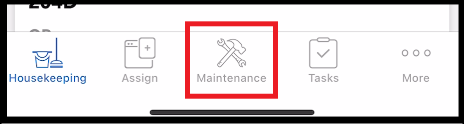 Maintenance Tab Link