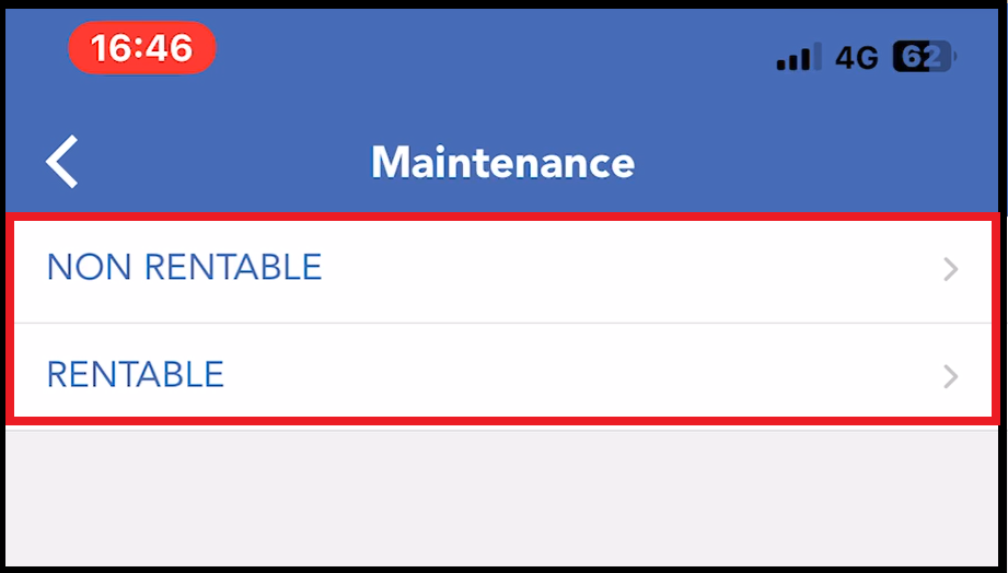 Maintenance Panel