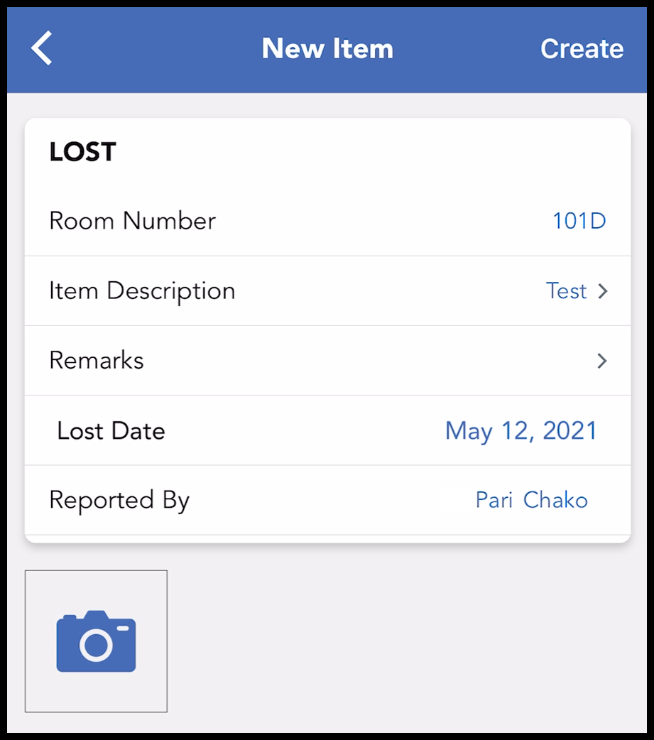 New Item Panel - Item Description Updated