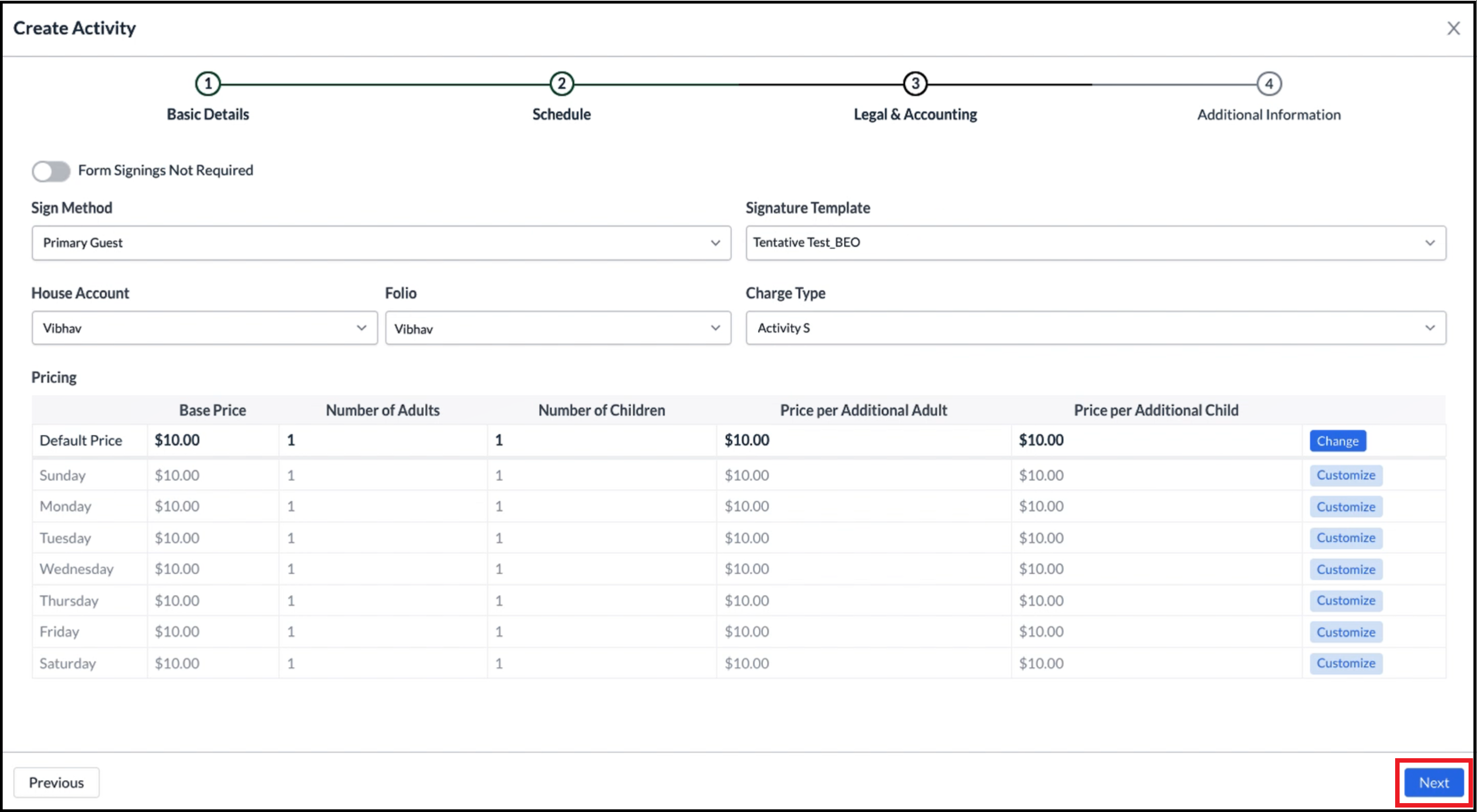 Legal and Accounting Panel, Updated