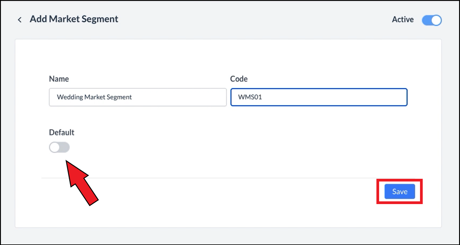 Default Toggle