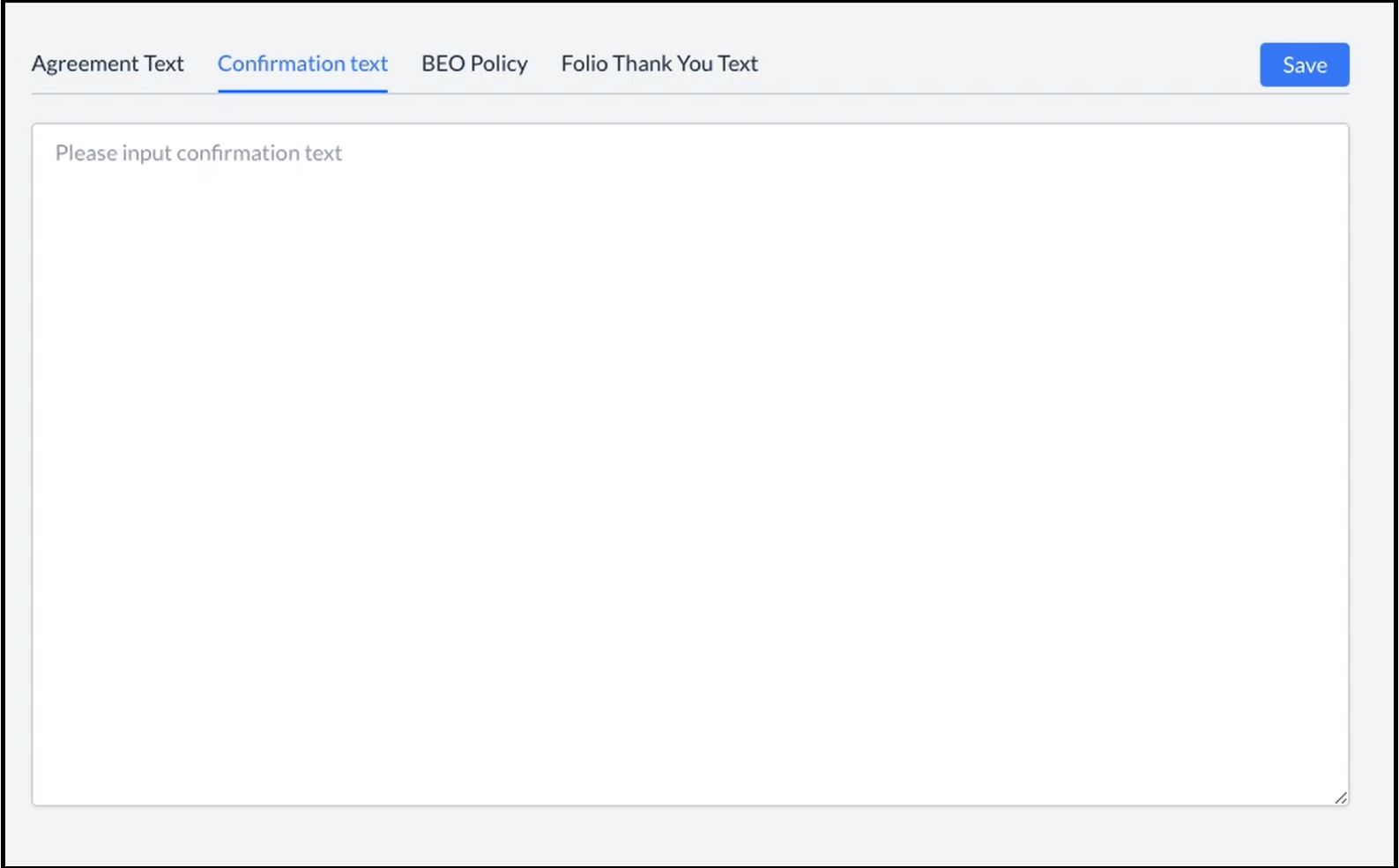 Text Panels Popup - Confirmation text