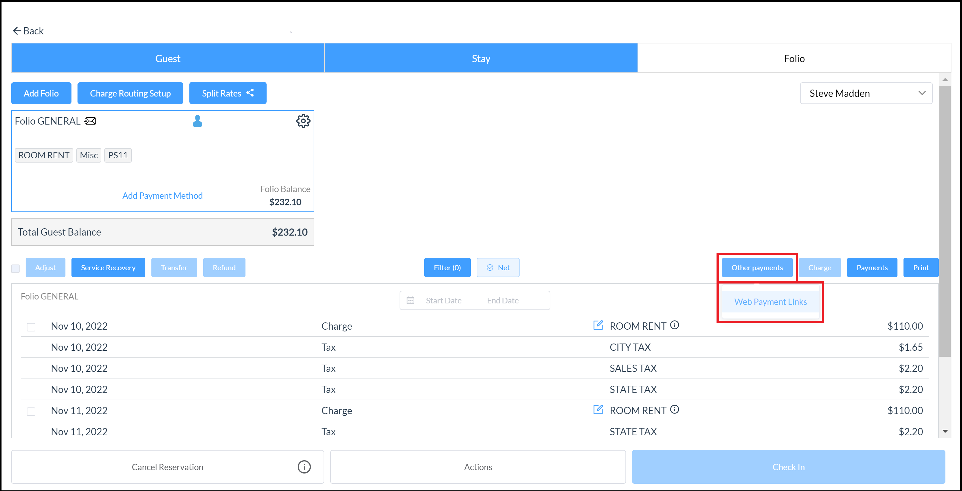 Web Payment Links Link