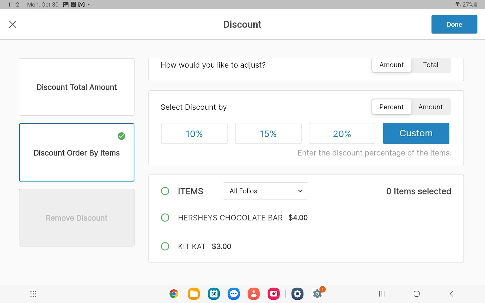 How to Apply a Discount - Android