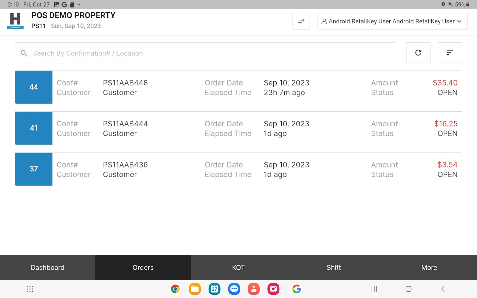 Returns Pantry Android