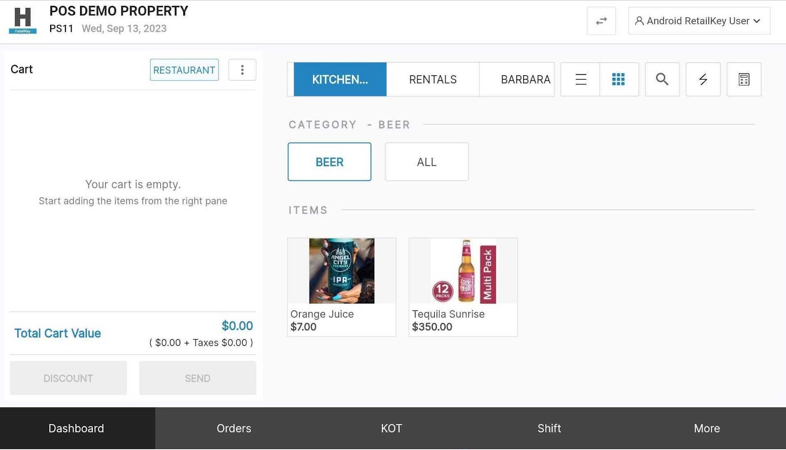 End Shift, Confirm Cash Drop Android