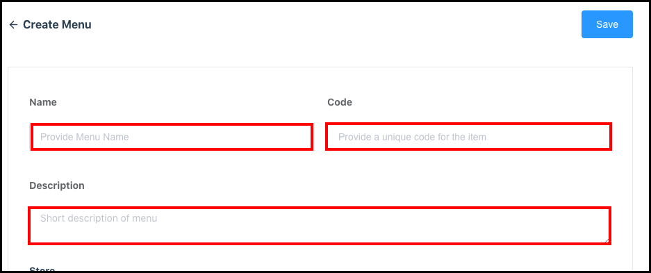 Create Menu Panel - Section 1