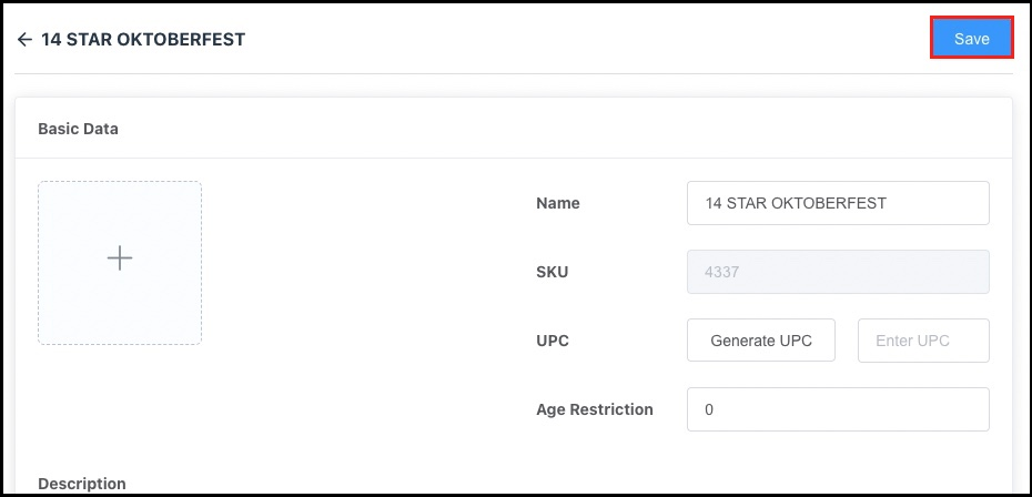 Product Details Panel - Save Link