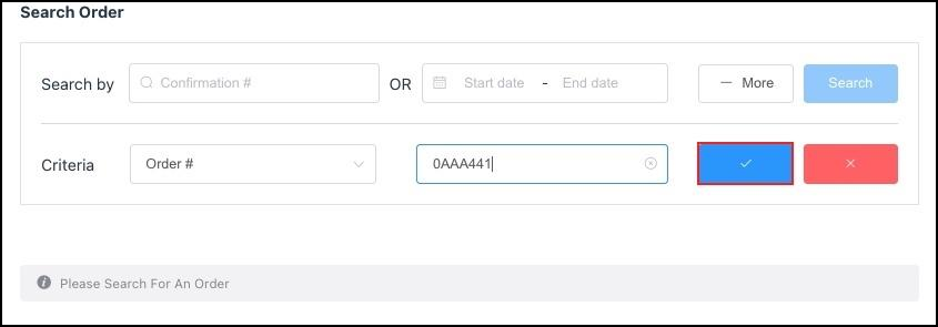 Text to Match Criteria Entered