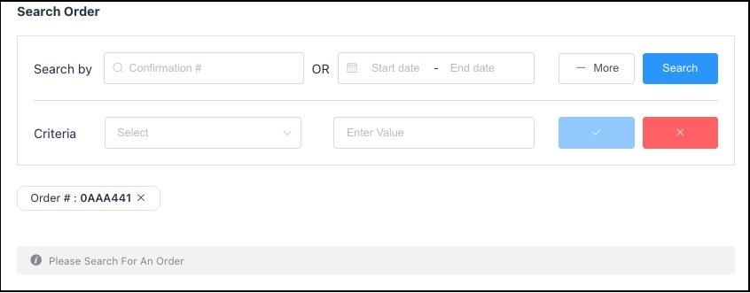 Criteria Item and Matching Text Added