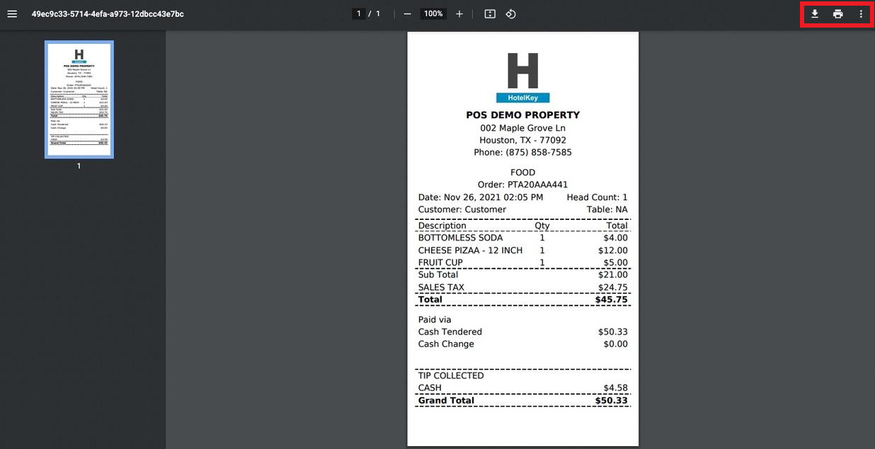 PDF Copy of Receipt
