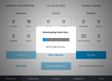 First Login Complete, App Updates Data