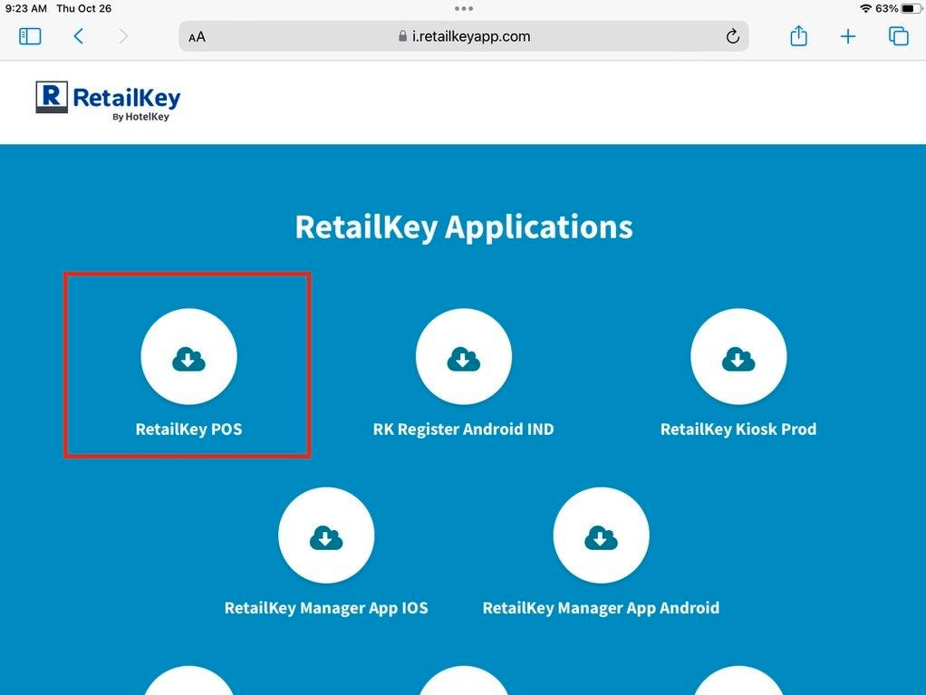 Install the RetailKey Application - iOS