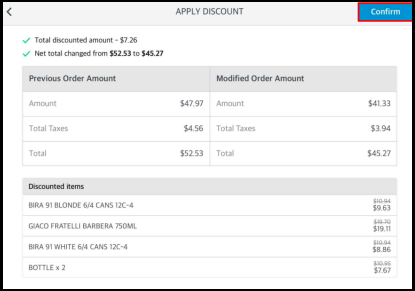 APPLY DISCOUNT Popup
