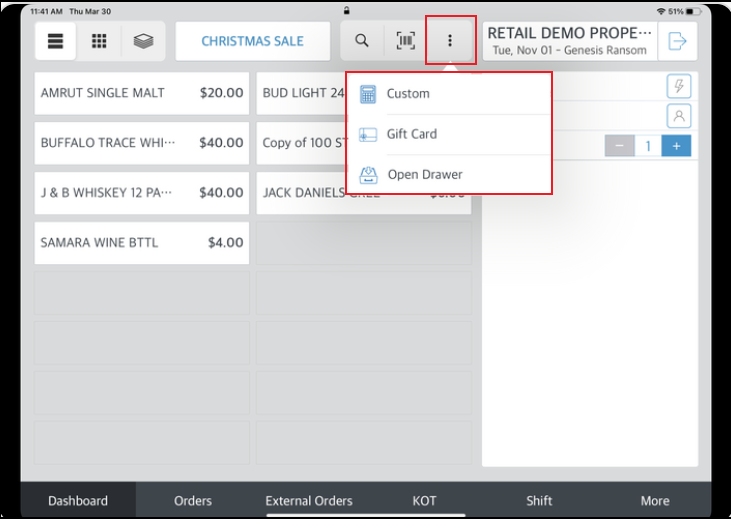 Gift Card Select Link