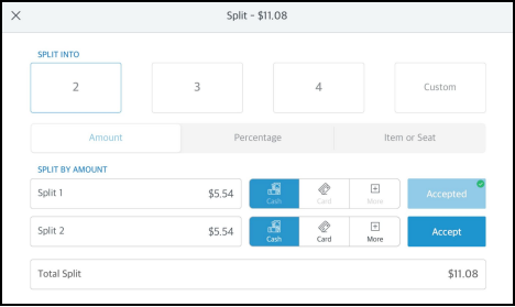 Split Payment Processed