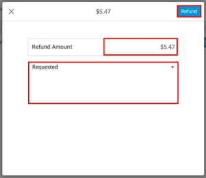 Enter Reason in Comment Box