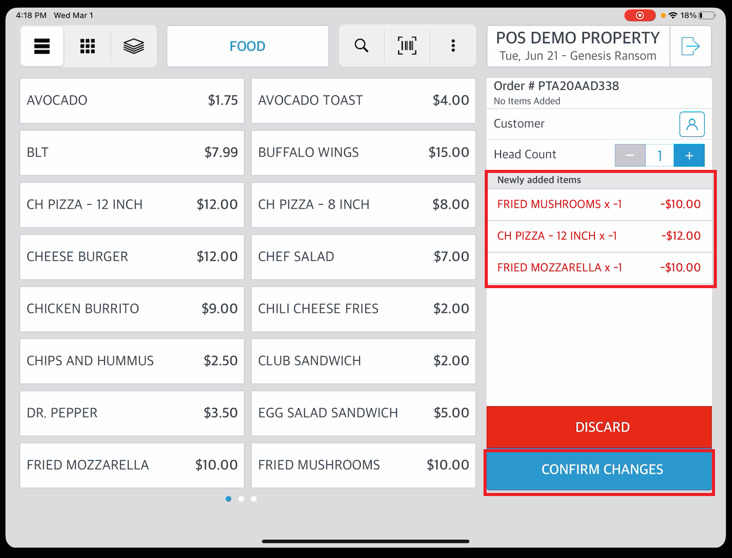 Order Page Refreshed