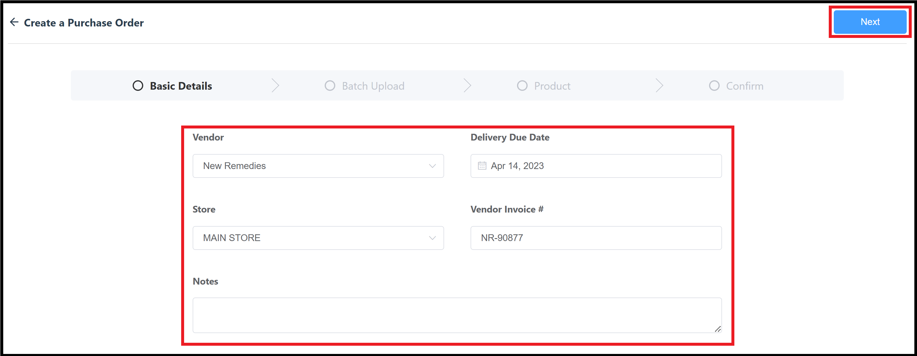 Basic Details Tab